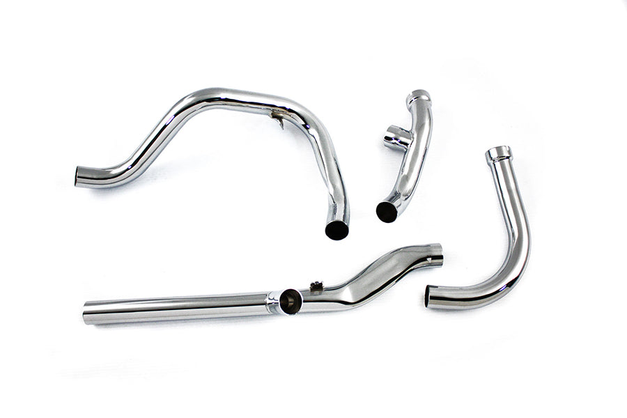 Paughco 735-3 Dual Crossover Chrome Exhaust System