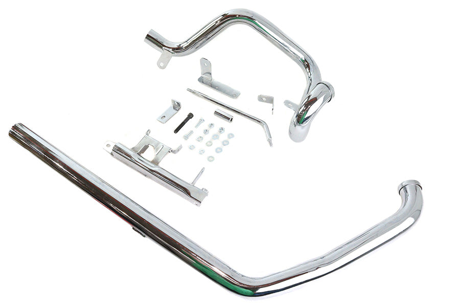 Wyatt Gatling 735K1 chrome true dual exhaust pipe system for automotive exhaust applications