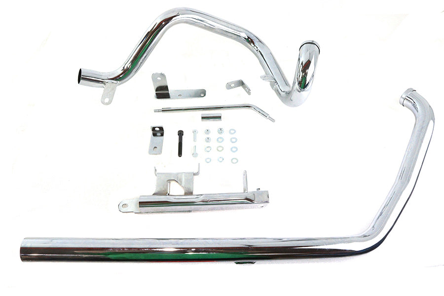 Wyatt Gatling 735K1 chrome true dual exhaust pipe system for automotive exhaust applications