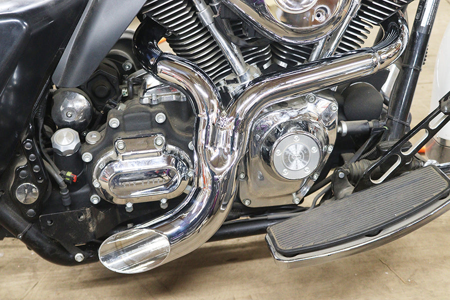 Wyatt Gatling 1938 Ground Pounder chrome exhaust system for motorcycles