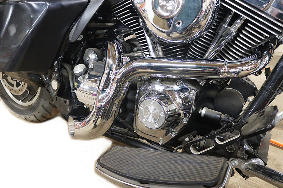 Wyatt Gatling 1938 Ground Pounder chrome exhaust system for motorcycles
