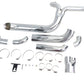 V-Twin 2023 Speedster chrome 1-3/4-inch 2-into-1 exhaust header set for motorcycles