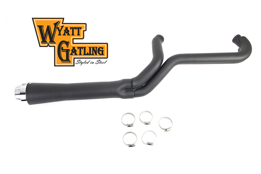Wyatt Gatling 29-2128 Factory Sample 2:1 megaphone exhaust header set, polished metal pipes