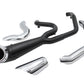 V-Twin Factory Sample 2:1 exhaust header set in black, model 29-2132
