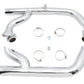 V-Twin Factory Sample 2:1 Siamese exhaust header set in chrome, model 29-2135