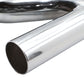V-Twin Factory Sample 2:1 Siamese exhaust header set in chrome, model 29-2135