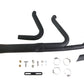 V-Twin Wyatt Gatling Holeshot exhaust set in black with dual motorcycle mufflers
