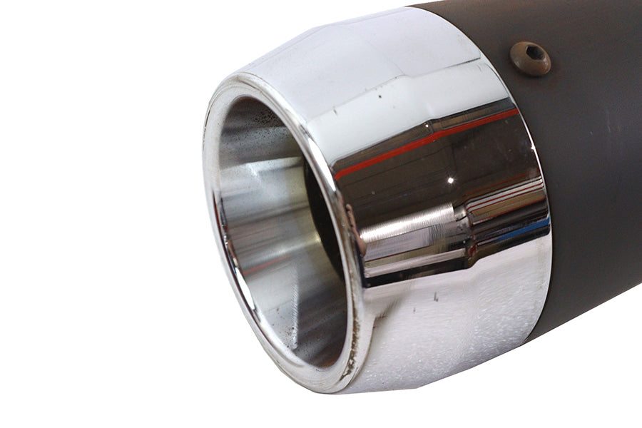 V-Twin Wyatt Gatling Holeshot exhaust set in black, model 8759