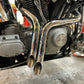 V-Twin 1951 Straight Down Drag Pipe Set Chrome with Heat Shields