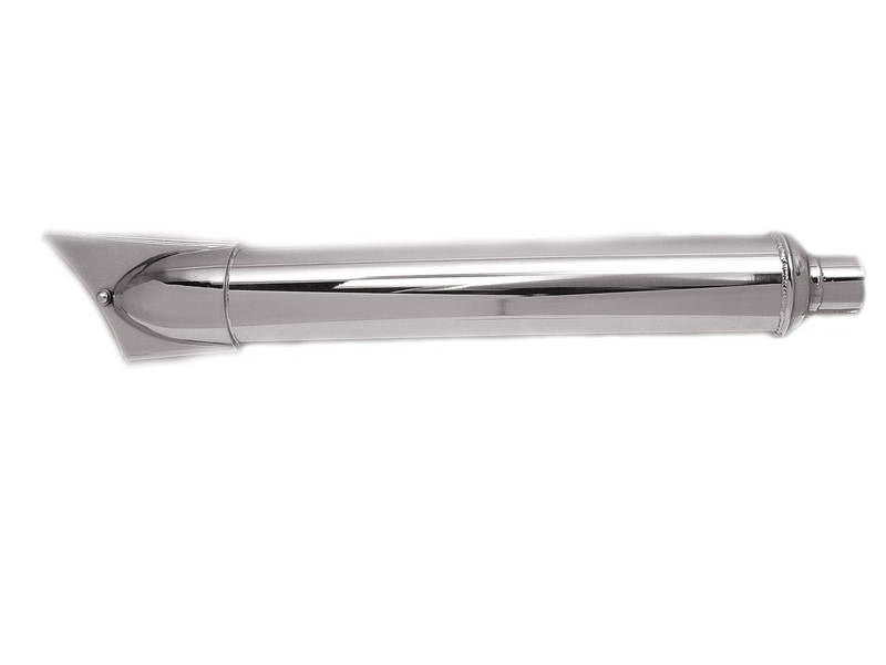 Wyatt Gatling Chrome Stock Replacement Muffler, SKU 30-0164