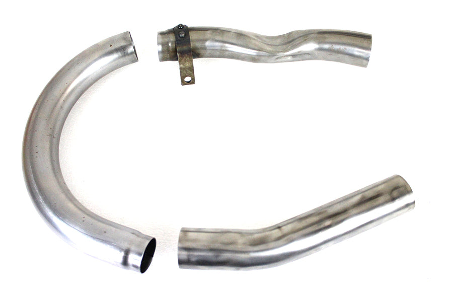 V-Twin UL 3-piece raw exhaust system set for side-valve motorcycles