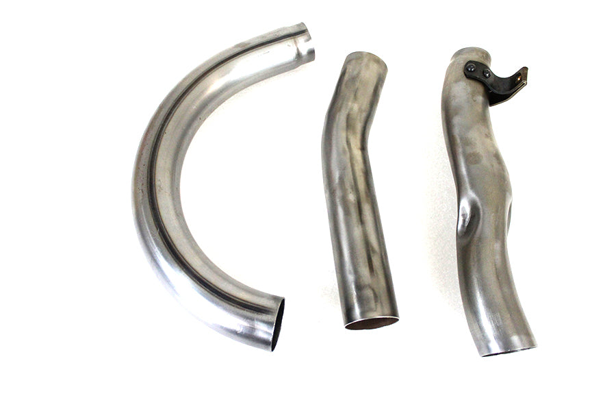 V-Twin 3-piece raw side valve exhaust system set, model 30-01067