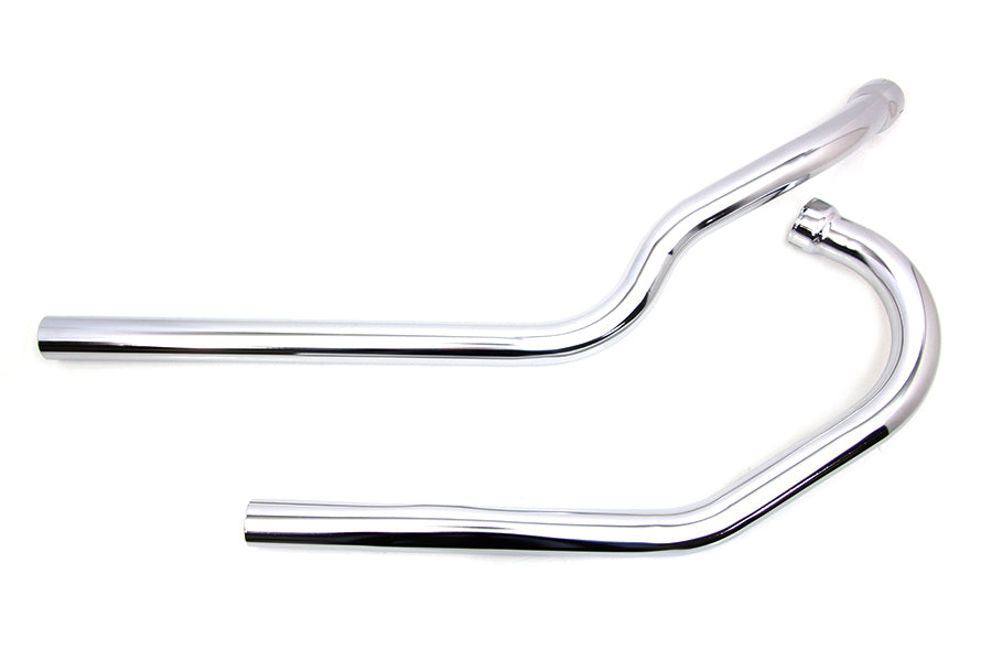 V-Twin K Model chrome drag pipe exhaust set, part 30-0180