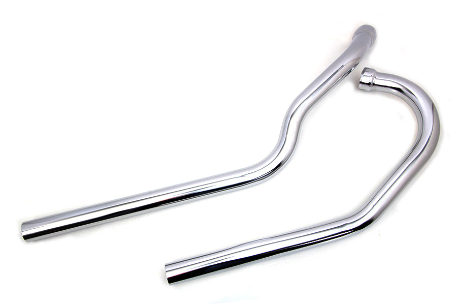 V-Twin K Model drag pipe set chrome exhaust pipes, product 30-0180