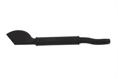 Wyatt Gatling 45-inch black Bat Tail muffler for side valve motorcycle, model 30-0182