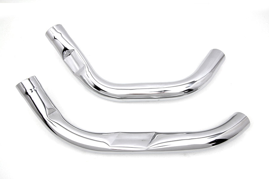 V-Twin 30-0193 replica chrome exhaust header set displayed against a plain background
