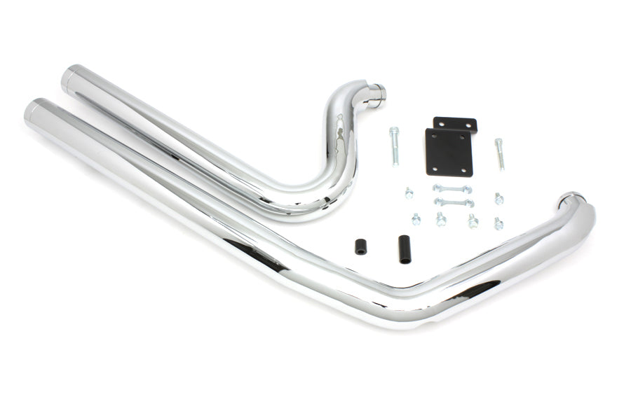 Wyatt Gatling Maxx Shot Exhaust Drag Pipe Set 30-0318 for Harley-Davidson FXST