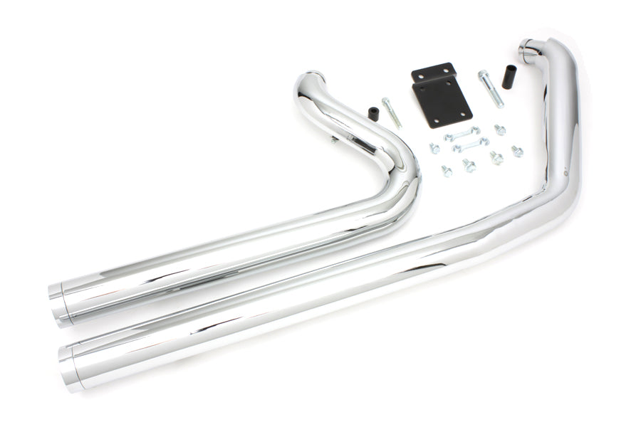 Wyatt Gatling Maxx Shot Exhaust Drag Pipe Set 30-0318 for Harley-Davidson FXST