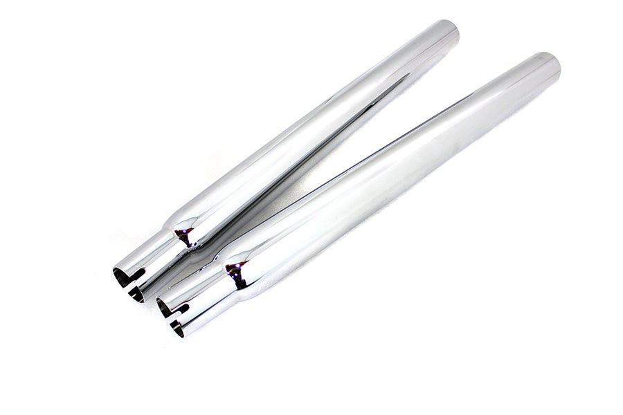 Wyatt Gatling 08-6147 dumper exhaust straight pipe set with polished metal pipes