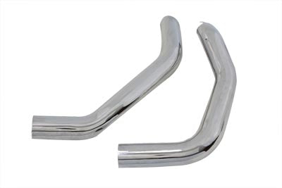 V-Twin 77244 drag exhaust pipe heat shield set for motorcycle exhaust protection