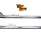 Wyatt Gatling 64-380 36-inch straight fishtail exhaust extension set, polished metal pipes