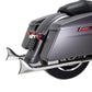 Wyatt Gatling 64-380 straight 36-inch fishtail exhaust extension set in polished metal finish