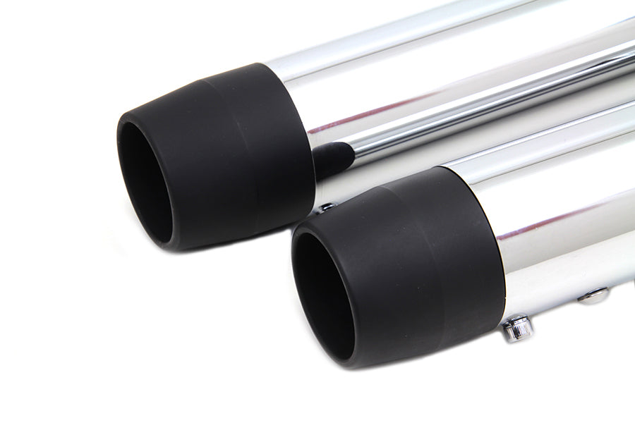 Wyatt Gatling 30-0455 2-1/4-Inch Diameter Chrome Straight Muffler Set