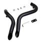 V-Twin Wyatt Gatling down draft exhaust header set, chrome dual headers with flared tips
