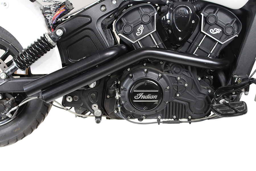 V-Twin Indian Scout black drag pipe exhaust set, 30-0519a.jpg