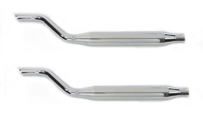 V-Twin 30-0565 upsweep muffler kit exhaust with chrome muffler and mounting hardware