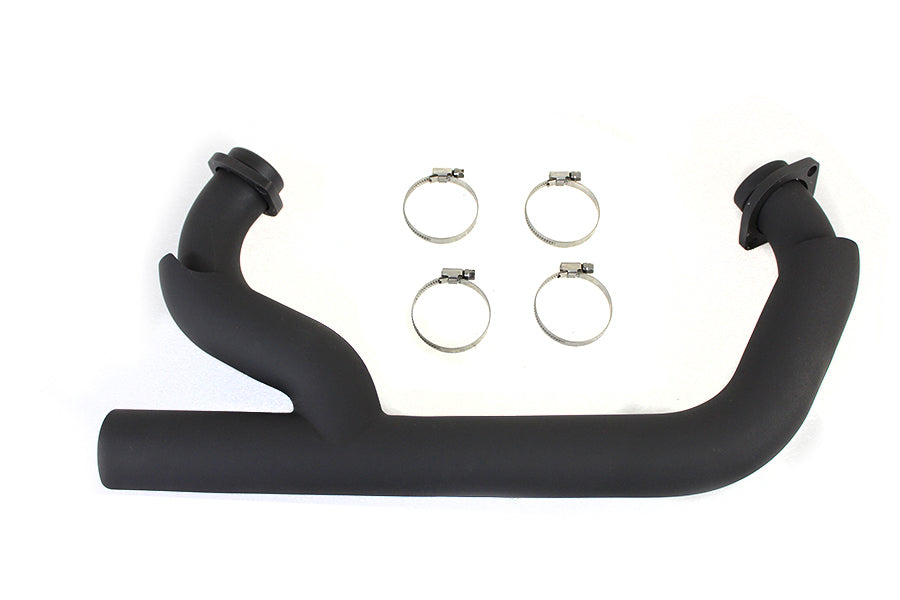 V-Twin 78113FB 2:1 Siamese exhaust header set in black finish