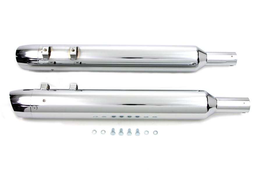 Wyatt Gatling Slash End Cap Muffler Set 30-0600 for motorcycle exhaust