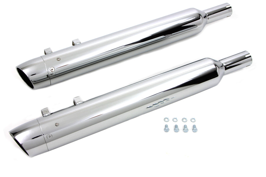 Wyatt Gatling Slash End Cap Muffler Set 30-0600 for motorcycle exhaust