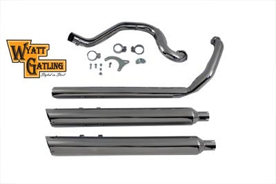 V-Twin 30-0609 Touring Crossover Exhaust Header System in chrome finish