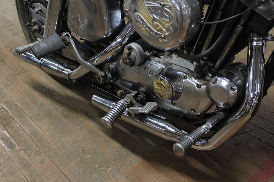 V-Twin 30-0616 chrome tapered muffler exhaust kit for Harley-Davidson XLH motorcycles