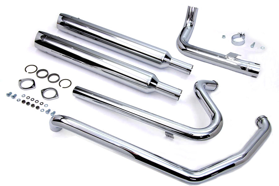 V-Twin Touring Crossover Exhaust Header System in chrome finish, 30-0631b.jpg