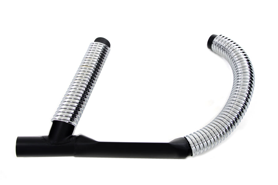 V-Twin 45-inch exhaust header set with flex cover for side valve engines
