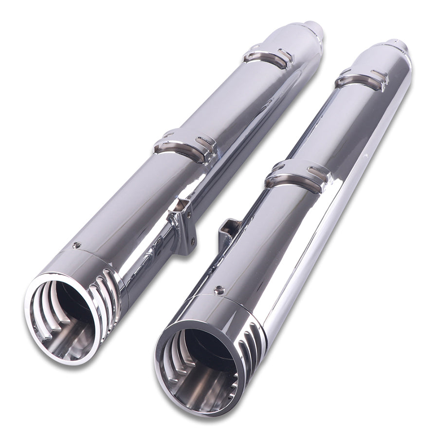V-Twin INMF-4020CC Indian Slip-On Muffler Set Chrome