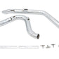 V-Twin Stacked Short Goose Style Drag Pipe Set chrome motorcycle exhaust