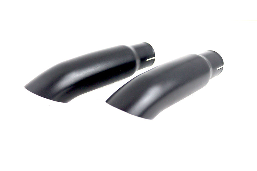 V-Twin Black Mini Exhaust Tip Set 30-0673 for motorcycle exhaust systems