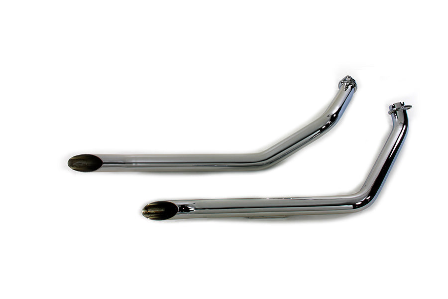 Cycle Shack Factory Sample Goose Style Drag Pipe Exhaust Set 30-0689