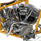 Wyatt Gatling chrome down draft drag pipes exhaust 30-0725 for 1970–1979 Harley-Davidson FX