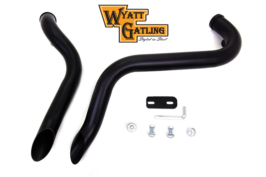V-Twin Wyatt Gatling down-type drag pipe exhaust set, model 30-0735
