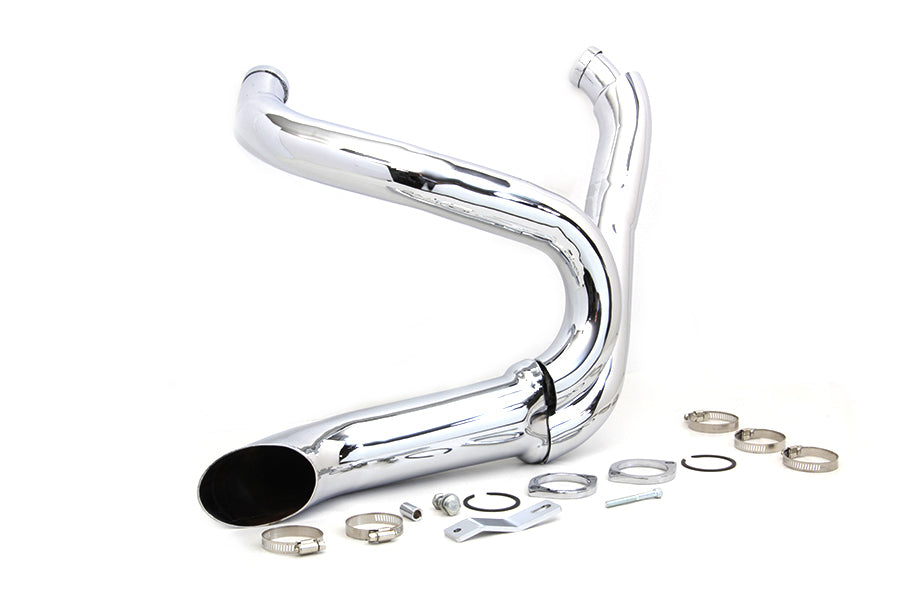 Wyatt Gatling Chrome 2-into-1 exhaust pipe header kit, model 30-0772