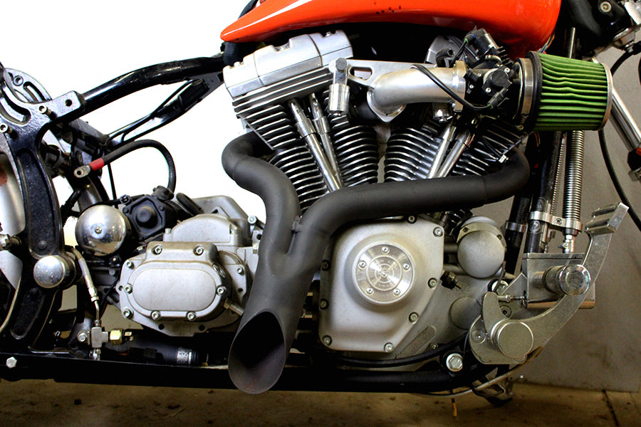 Wyatt Gatling 2292 black exhaust pipe header for 2000–2006 Harley-Davidson FXST