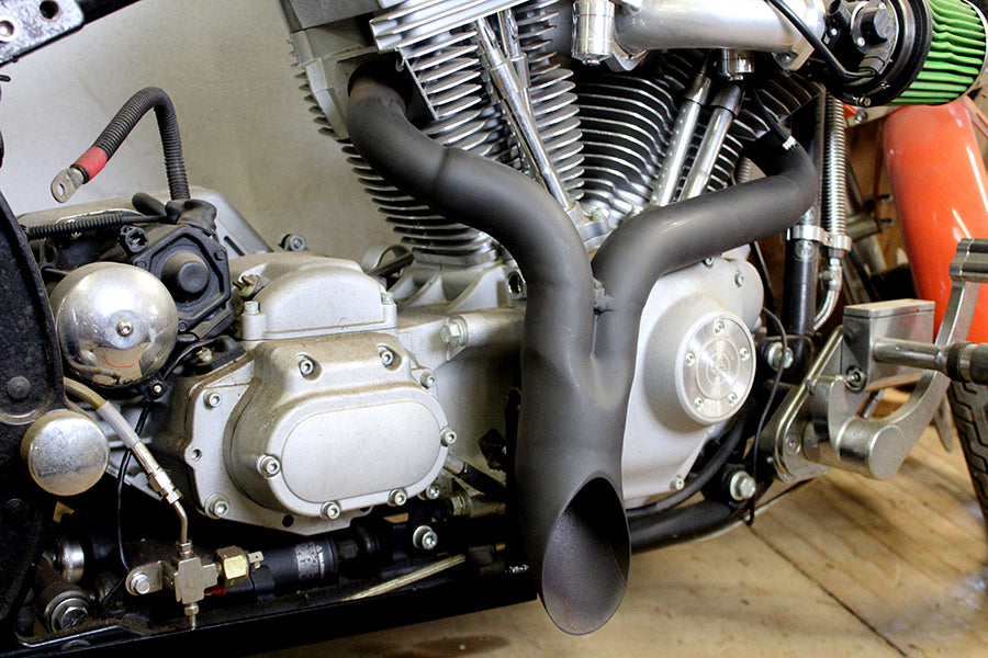Wyatt Gatling 2292 black exhaust pipe header for 2000–2006 Harley-Davidson FXST