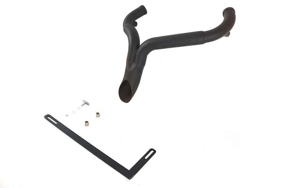Wyatt Gatling 2294 Y exhaust pipe header in black finish for motorcycle exhaust systems