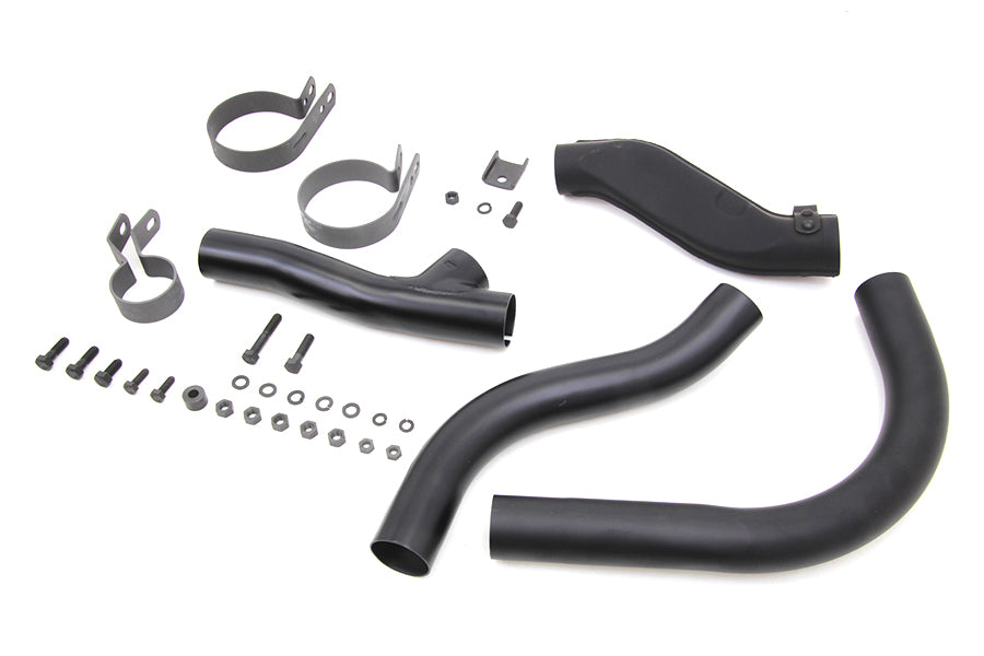V-Twin 30-0803 black Knucklehead exhaust header kit with motorcycle header pipes