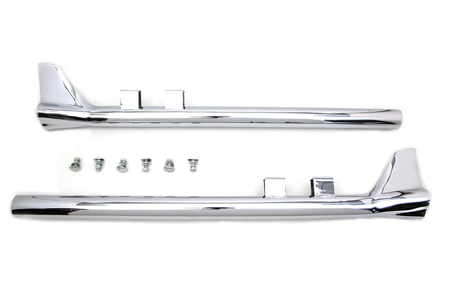 V-Twin 33-inch Bronx straight tail set chrome motorcycle exhaust pipes