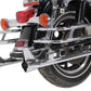 V-Twin 33-inch Bronx straight tail set chrome exhaust pipes for motorcycles